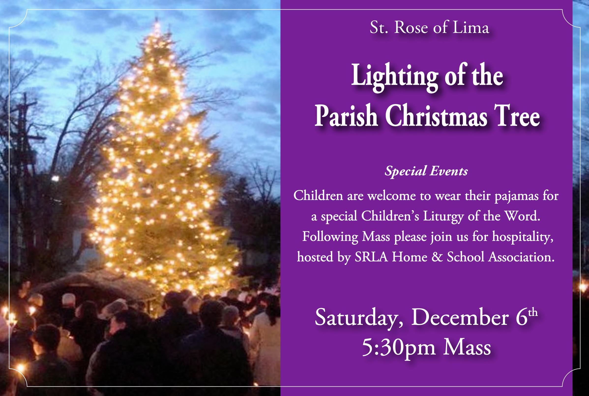 Advent Tree Lighting 2025