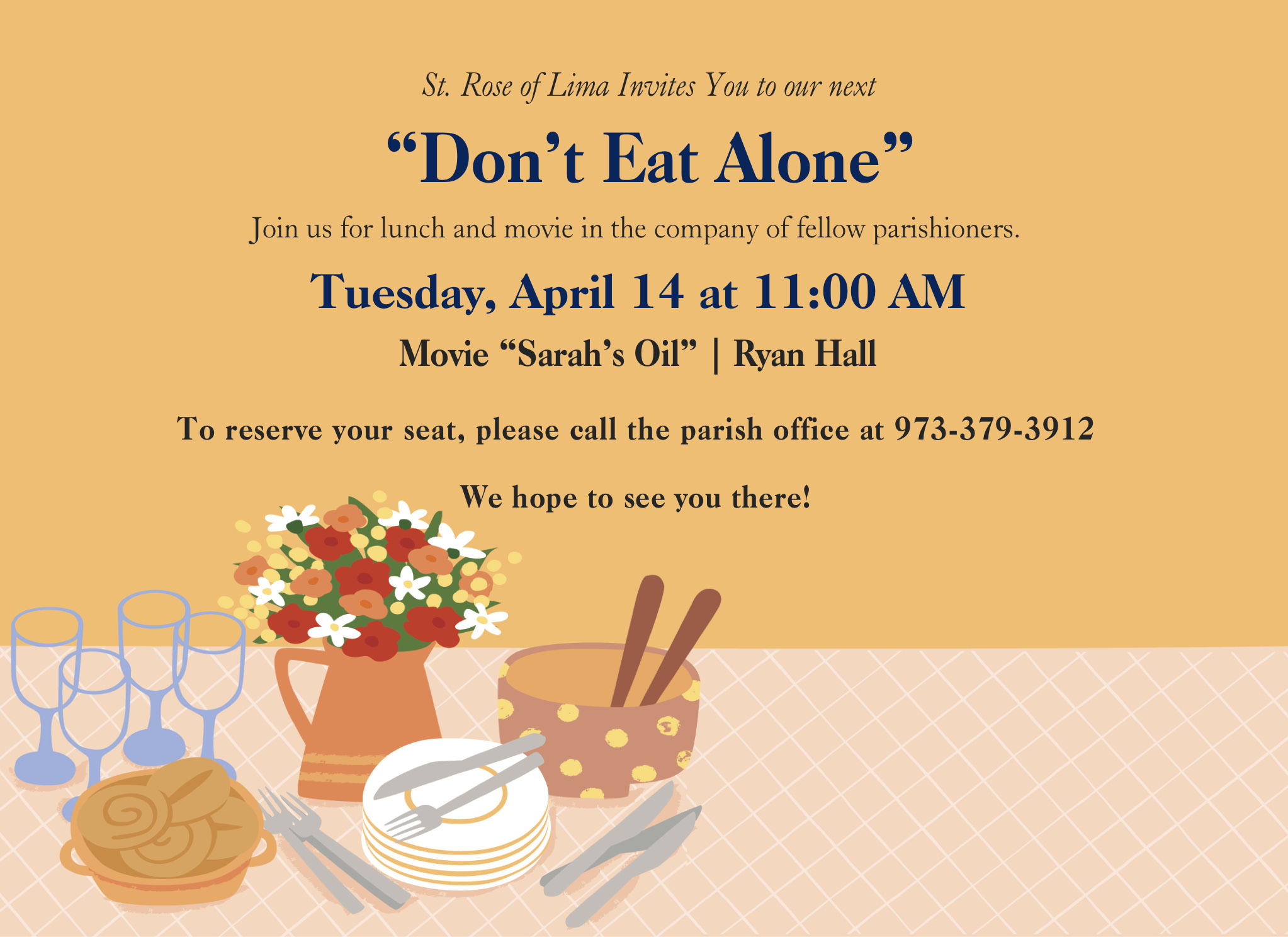 Dont Eat Alone April