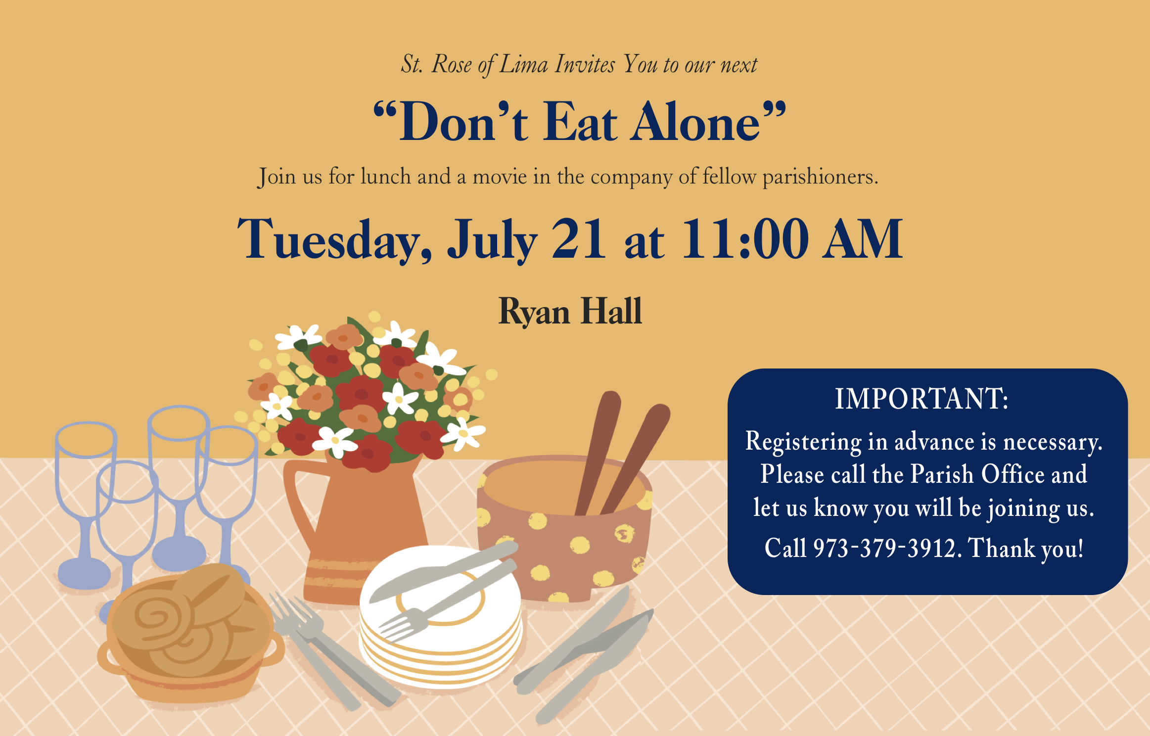Dont Eat Alone July 21