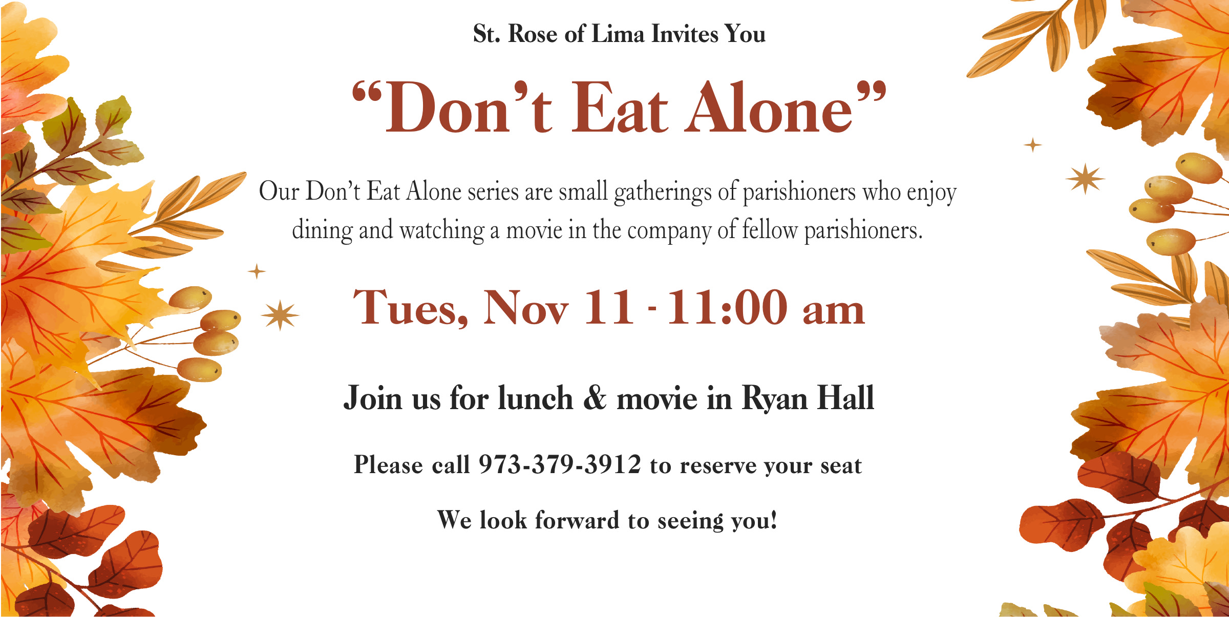 Dont Eat Alone Nov 11