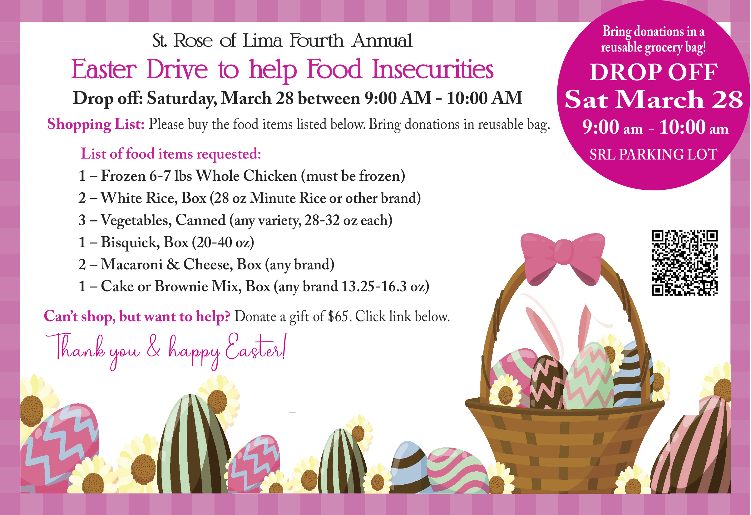 Easter Food Drive Flyer 2026 REV250Pg
