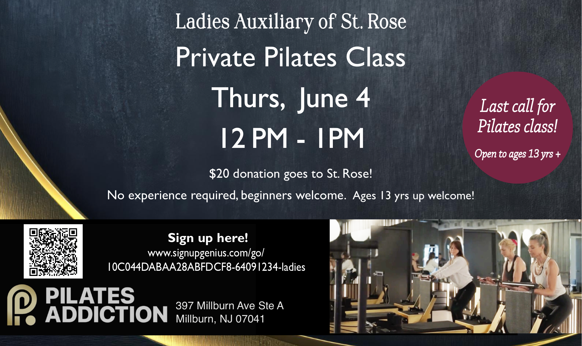 LAUX June 4 Pilates