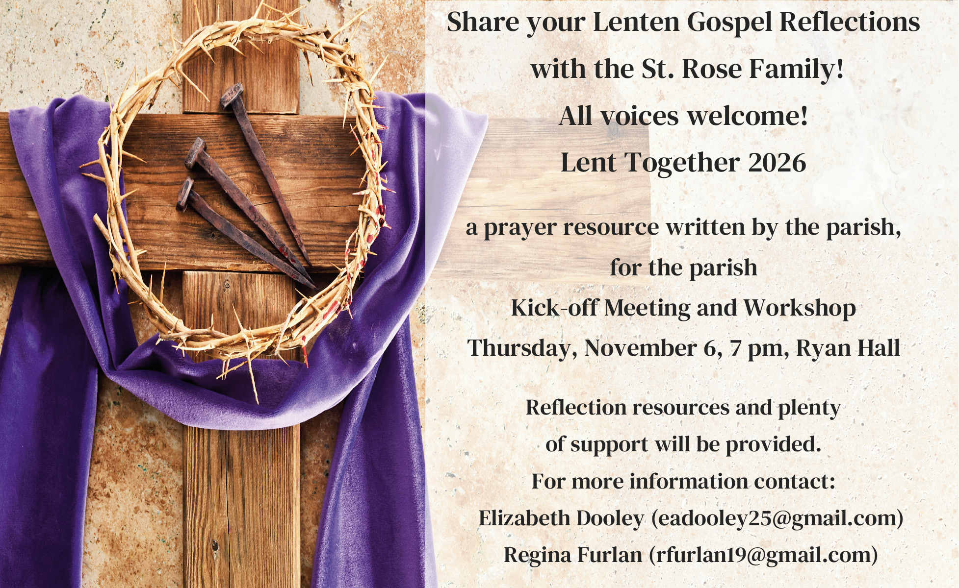 Lent Reflections Workshop